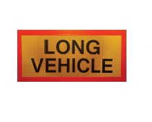 Long Vehicle Sign  470mm  x 145mm